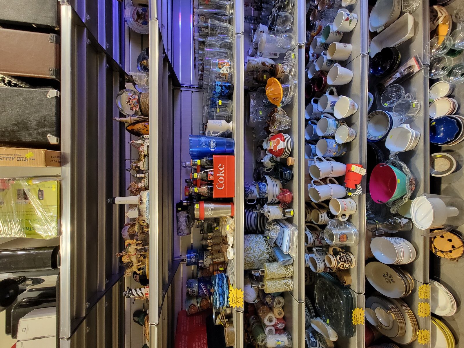 Cedar Creek Thrift Store, Light Houses, Carousels, Globes, Mugs, Steins, Dishes, Glassware