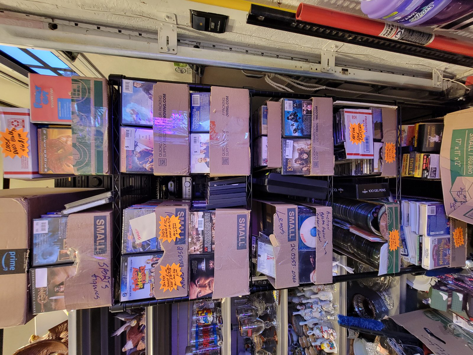 Cedar Creek Thrift Store, DVDs, Blu Rays, Cds, Cassettes, 45s, LPs, 8 Tracks Tapes
