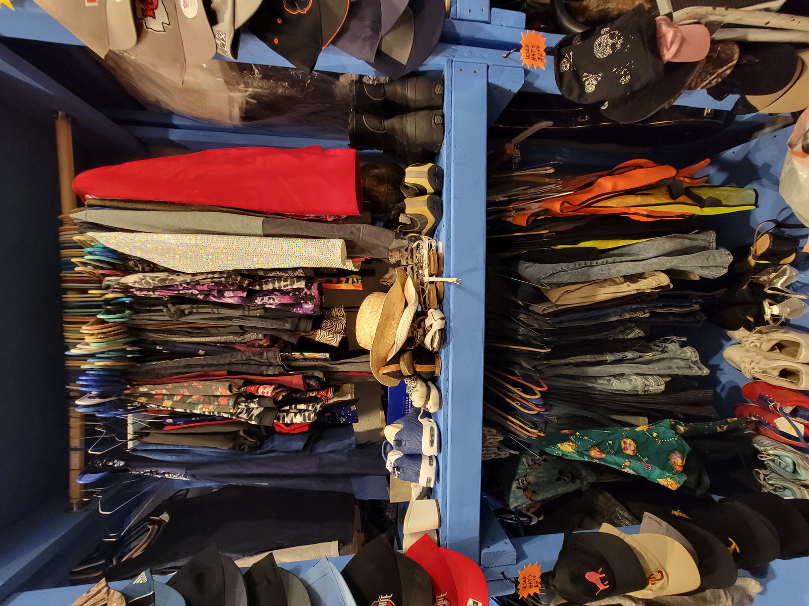 Cedar Creek Thrift Store, Mens & Womens Pants, Mens & Womens Shoes, Sports Caps, Misc Caps