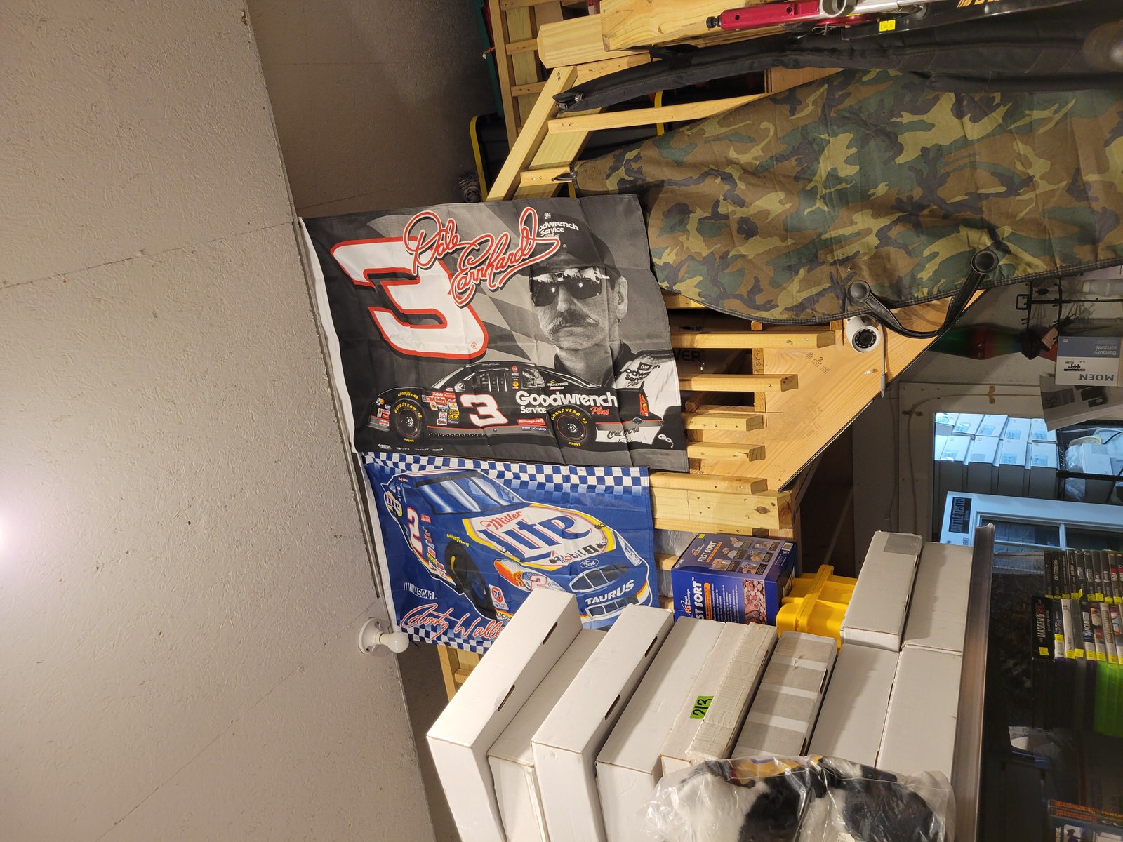 Cedar Creek Thrift Store, Trading Card Boxes, Race Flags, Bow & Arrow Padded Bags