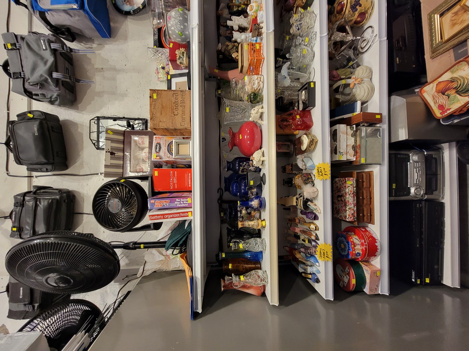 Cedar Creek Thrift Store, Vases, Jars, Audio Equipment, Jewelry Boxes