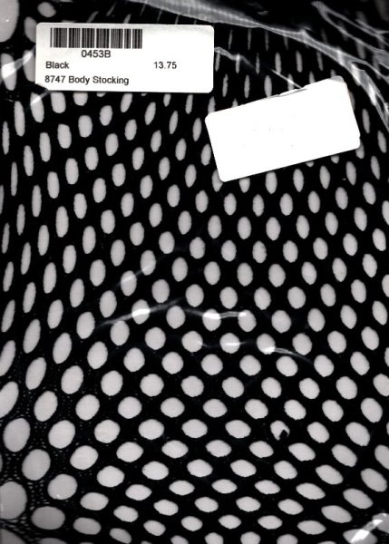 Fishnet Body Stocking, Black Color, One Size Fits Most, Elegant Moments, EM-8747-BLK