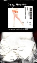 Stocking Thigh Hi's, White Color, One Size Fits Most, Leg Avenue, LA-6929-WHT