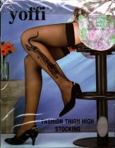 Tiger Stocking Thigh Hi's, White Color, One Size Fits Most, Serena Lingerie, SL-S67R2W-WHT