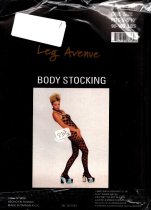 Open Crotch Body Stocking, Black Color, One Size Fits Most, Leg Avenue, LA-8713-BLK