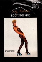 Open Crotch Body Stocking, Black Color, One Size Fits Most, Leg Avenue, LA-8713-BLK
