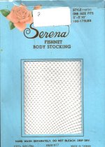 Fishnet Open Crotch Body Stocking, White Color, One Size Fits Most, Serena Lingerie, SL-S719FSB-WHT