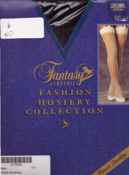 Sheer Strech Stocking, Black Color, One Size Fits Most, Fantasy Lingerie, FL-1000ST-BLK