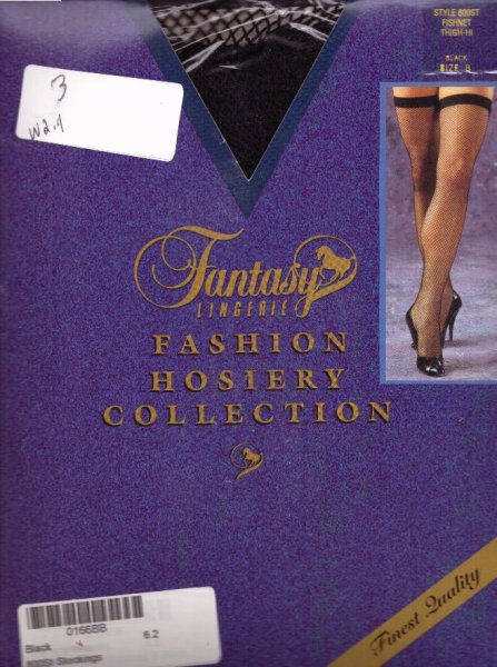 Fishnet Thigh Hi's, Black Color, One Size Fits Most, Fantasy Lingerie, FL-800ST-BLK