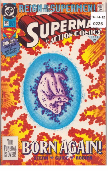 Superman, In Action Comics, Issue 687, June 1993, DC Comics, TU2412-226