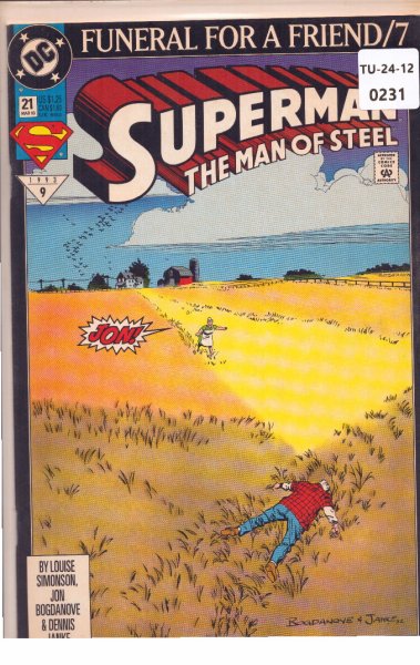 Superman, The Man Of Steel, Issue 21, March 1993, DC Comics, TU2412-231