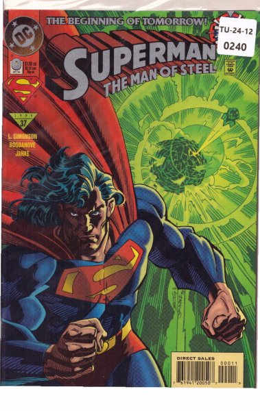 Superman, The Man Of Steel, Issue 0, October 1994, DC Comics, TU2412-240