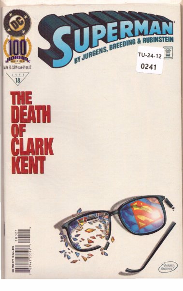 Superman, Issue 18, May 1995, DC Comics, TU2412-241
