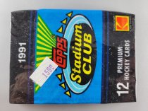 NHL Hockey Stadium Club, Wax Pack Of 12 Cards, 1991, Topps, 25-0838