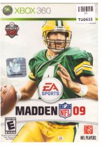 Madden 09 Video Game, X Box 360, Microsoft, 24TU-0633