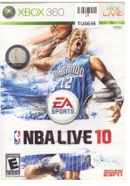NBA Live 10 Video Game, X Box 360, Microsoft, 24TU-0636