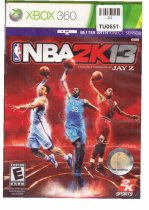 NBA 2K13 Video Game, X Box 360, Microsoft, 24TU-0651
