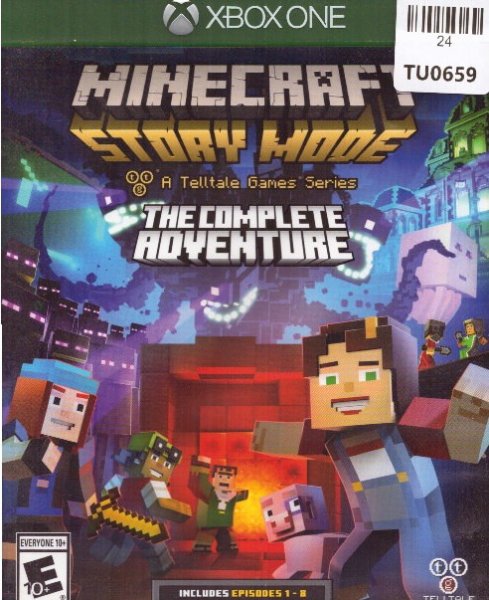 Minecraft Story Mode Video Game, X Box One, Microsoft, 24TU-0659