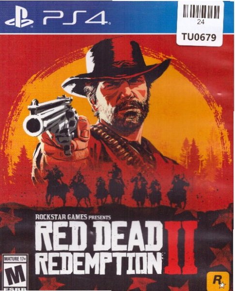 Red Dead Redemption II Video Game, Playstation 4, Sony, 24TU-0679