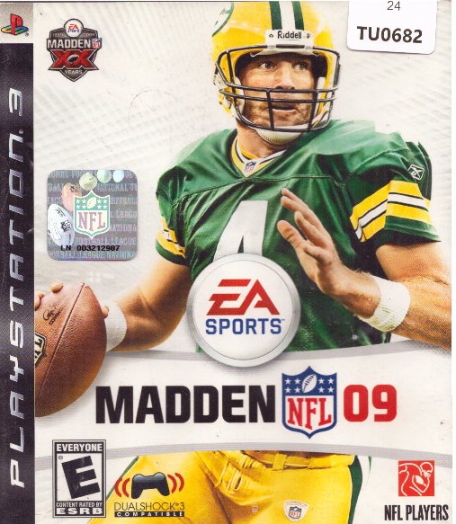Madden 09 Video Game, Playstation 3, Sony, 24TU-0682