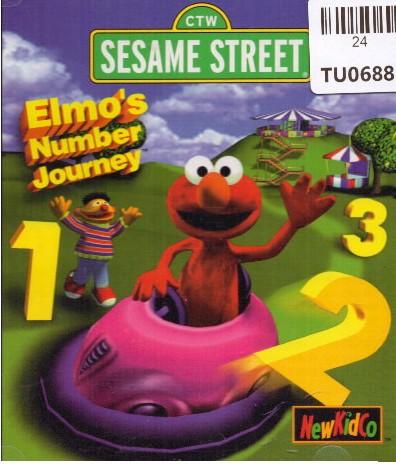 Seasme Street Elmos Number Journey Video Game, Playstation 1, Sony, 24TU-0688