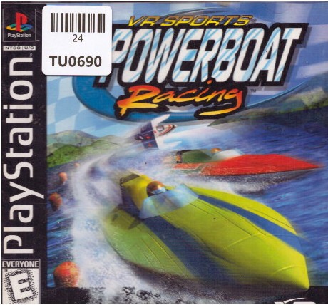 Power Boat Racing Video Game, Playstation 1, Sony, 24TU-0690