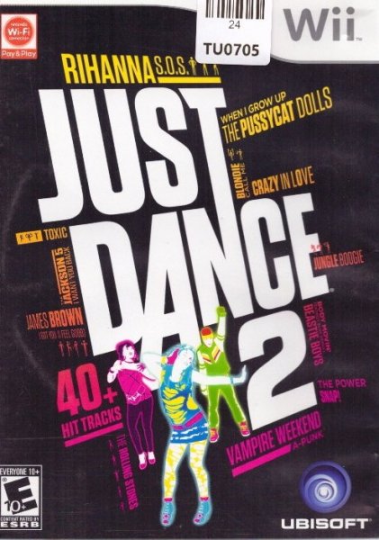 Just Dance 2 Video Game, WII, Nintendo, 24TU-0705