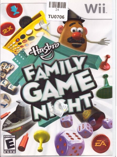 Hasbro Family Game Night Video Game, WII, Nintendo, 24TU-0706