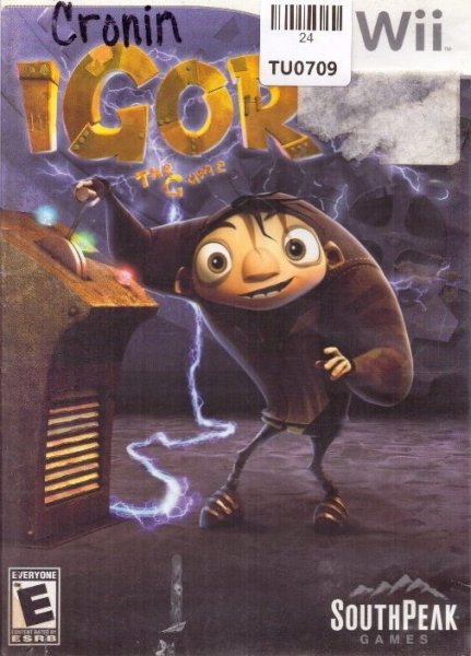 Igor Video Game, WII, Nintendo, 24TU-0709