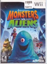 Monsters VS Aliens Video Game, WII, Nintendo, 24TU-0715