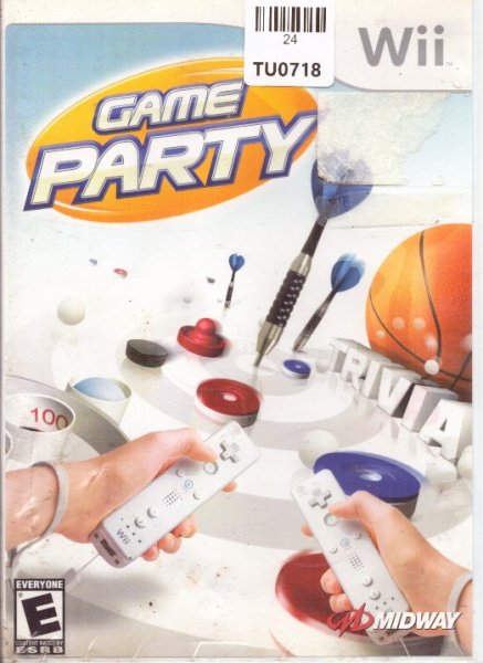 Game Party Video Game, WII, Nintendo, 24TU-0718