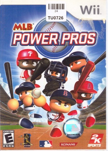 MLB Poer Pros Video Game, WII, Nintendo, 24TU-0726