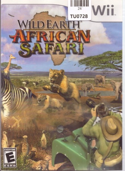 Wild Life African Safari Video Game, WII, Nintendo, 24TU-0728