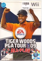 Tiger Woods PGA Tour 09 All Play Video Game, WII, Nintendo, 24TU-0729