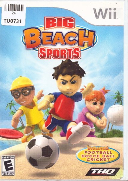 Big Beach Sports Video Game, WII, Nintendo, 24TU-0731