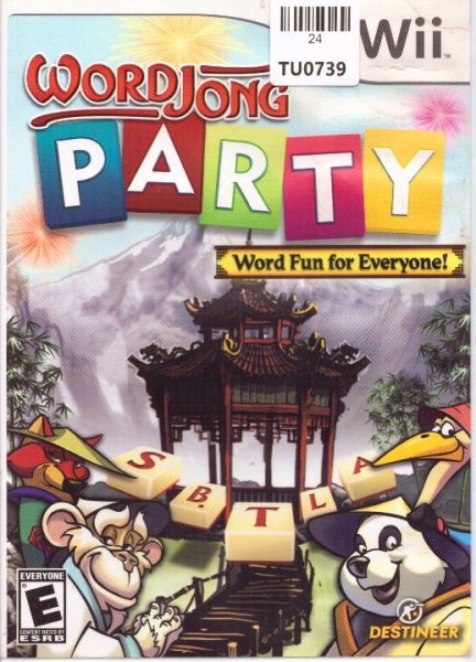 Word Jong Party Video Game, WII, Nintendo, 24TU-0739