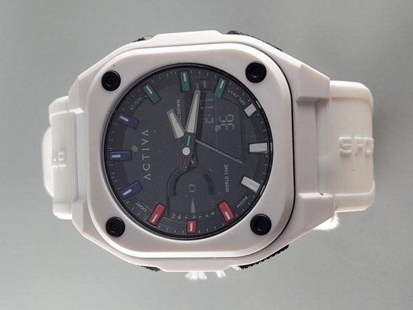 Activa X Invicta Men's Digital Watch - 44.8mm, White (ACW2328-002) 26w-0012