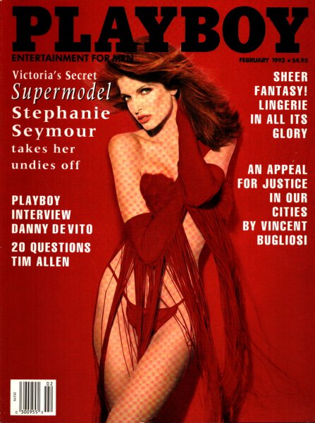 Playboy Magazine, February 1993, Volume 40, Issue 2, Cover Stephanie Seymour, Centerfold Jennifer Leroy, 26M-0144