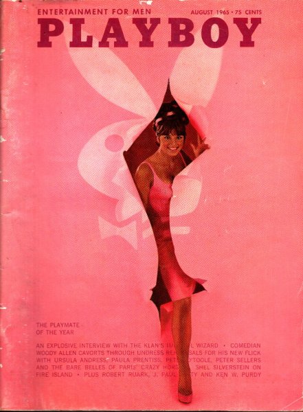 Playboy Magazine, August 1965, Jo Collins Cover, Lannie Balcom Centerfold, 25m-0032