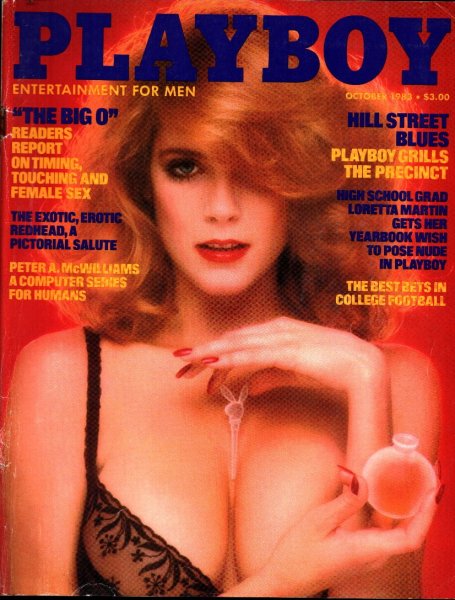 Playboy Magazine, October 1983, Charlotte Kemp Cover, Tracy Vacarro Centerfold, 25m-0034