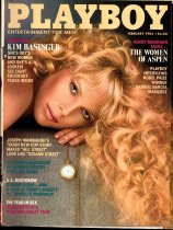 Playboy Magazine, February 1983, Kim Basinger Cover, Melinda Mays Centerfold, 25m-0038