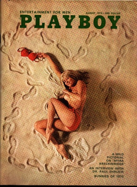 Playboy Magazine, August 1970, Linda Donnelly Cover, Sharon Clark Centerfold, 25m-0048