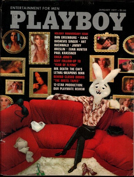 Playboy Magazine, January 1977, Bunny Cover, Susan Lynn Kiger Centerfold, 25m-0058