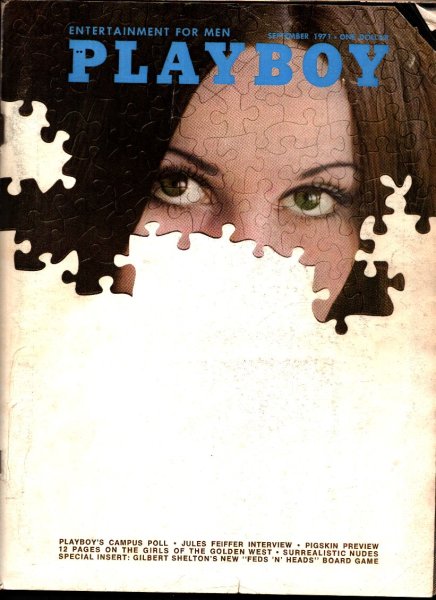 Playboy Magazine, September 1971, Ulsula Andress Cover, Crystal Smith Centerfold, 25m-0059