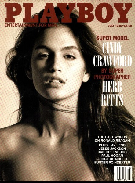 Playboy Magazine, July 1988, Cindy Crawford Cover, Terri Lynn Doss Centerfold, 25m-0063