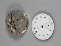 Waltham Watch, Pocket Watch Dial and Movement Only, 25w-0032