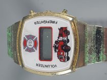No Name Manufacture Watch, Fire Department, Working, 25w-0040