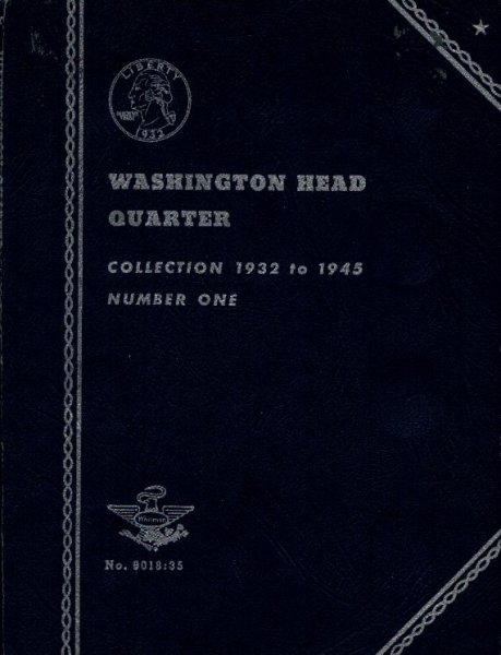 Whitman Coin Collecting Book, 9018.35, Quarters 1932-1945, 25M-0406