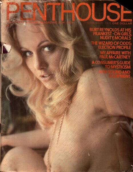 Penthouse Magazine, November 1972, Angela Adams Centerfold, 25m-0421