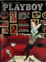 Playboy Magazine, January 1977, Bunny Cover, Susan Lynn Kiger Centerfold, 25m-0413